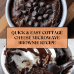 Cottage Cheese Microwave Brownie Recipe