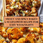 Sweet and Spicy Baked Cauliflower Recipe