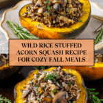 Wild Rice Stuffed Acorn Squash Recipe