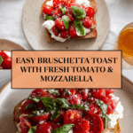 Bruschetta-style tomato mozzarella toast Recipe