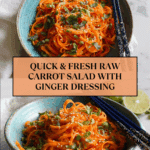 Raw Carrot Salad (5 Minute Viral Tik Tok Recipe) Recipe