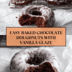 Glazed Chocolate Cake Doughnuts Recipe