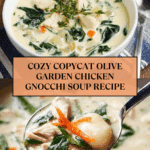 Copycat Olive Garden Chicken Gnocchi Soup Recipe