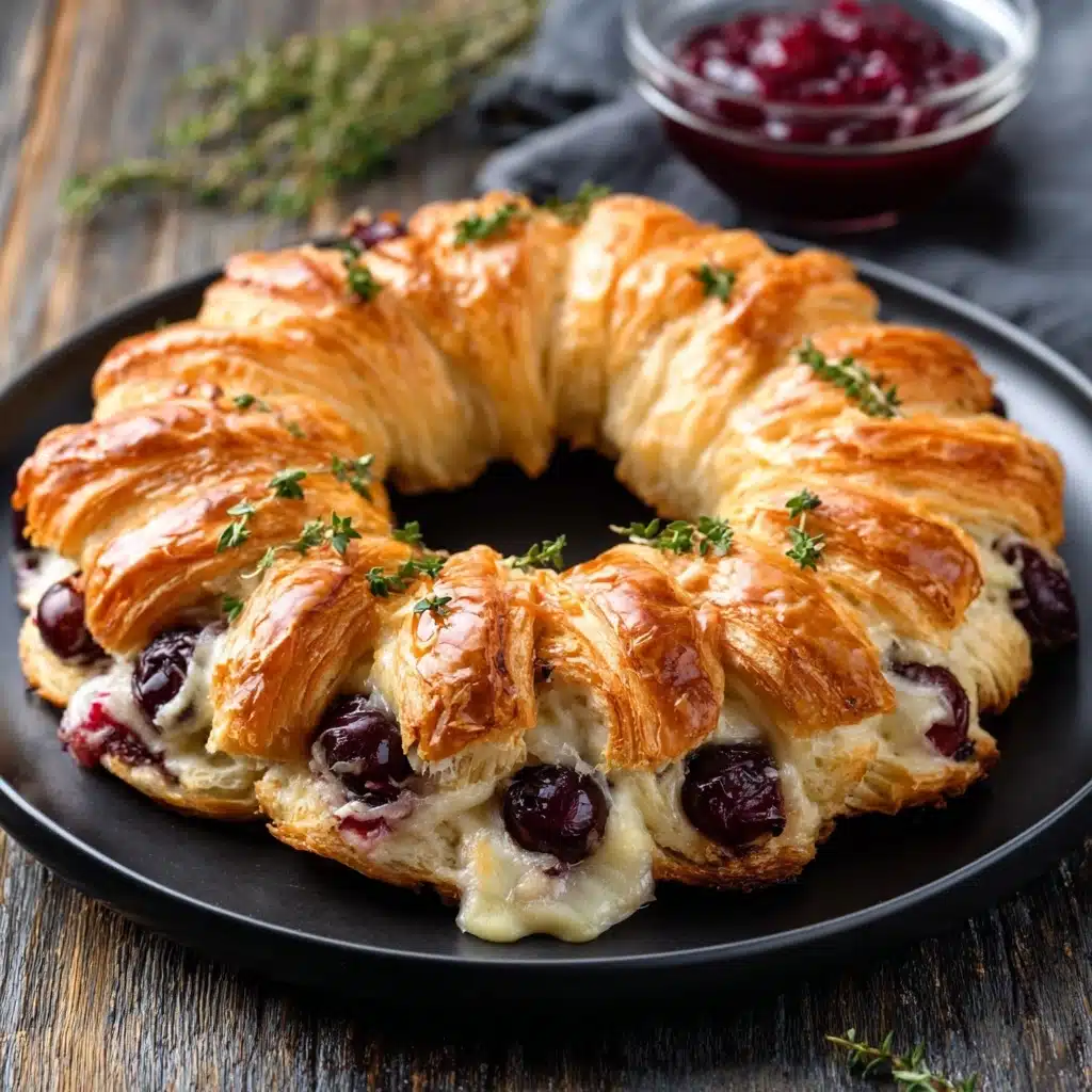 Savory Turkey and Cranberry Crescent Ring Recipe - Recipe Image
