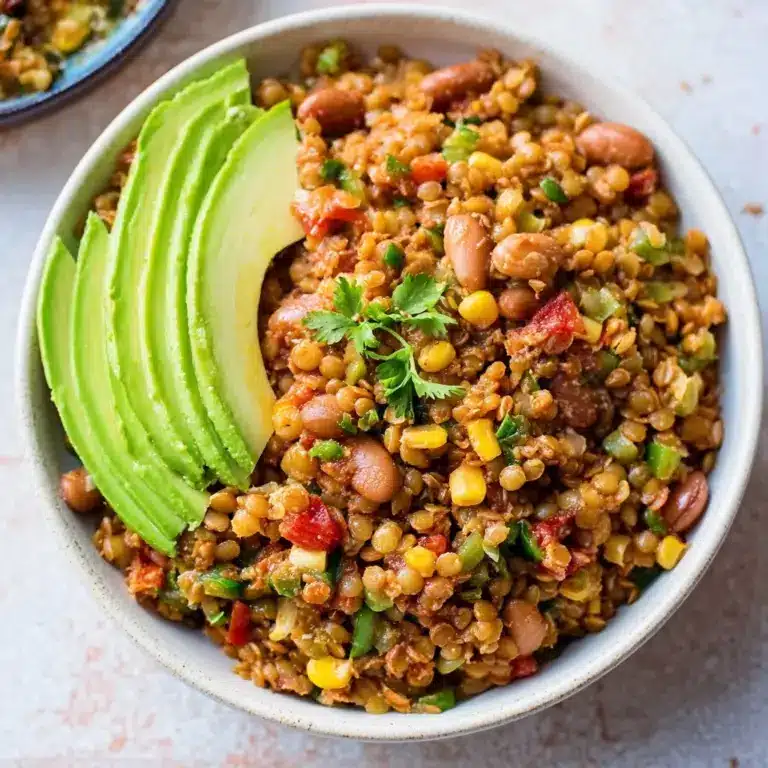 Healthy Mediterranean Rice and Beans Recipe