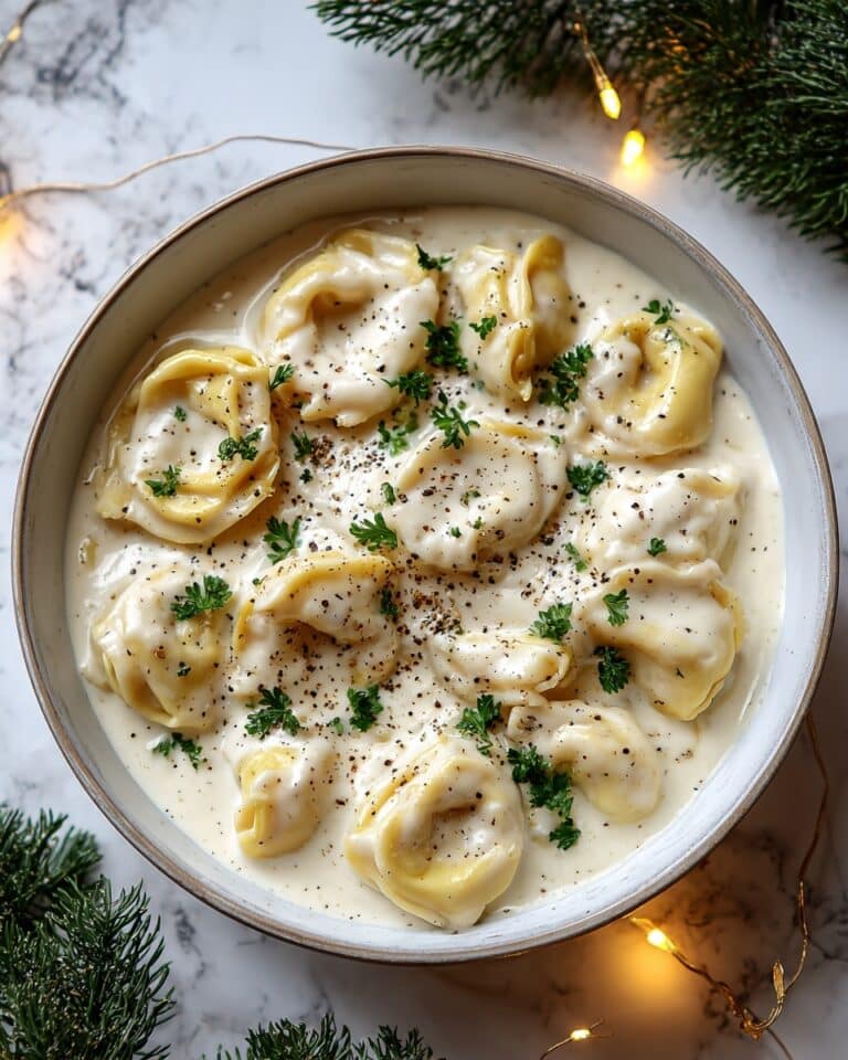 Crockpot Tortellini Alfredo Recipe