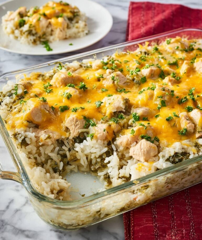 Green Chile Chicken and Rice Casserole Recipe