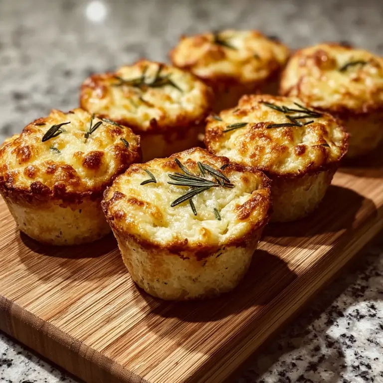Golden Crust Garlic Rosemary Focaccia Muffins – The Best Recipe!