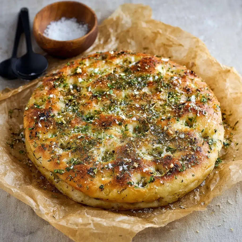 Garlic Parmesan Focaccia Bread Recipe - Recipe Image