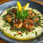 Southern Chicken Scampi with Creamy Parmesan Grits for Ultimate Comfort