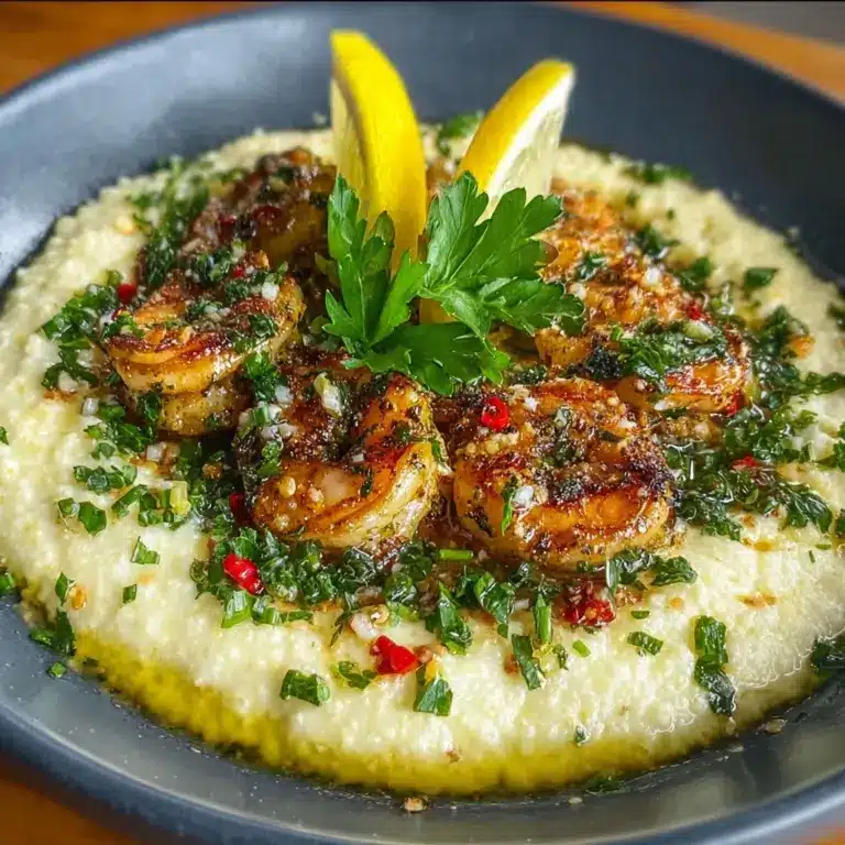 Southern Chicken Scampi with Creamy Parmesan Grits for Ultimate Comfort