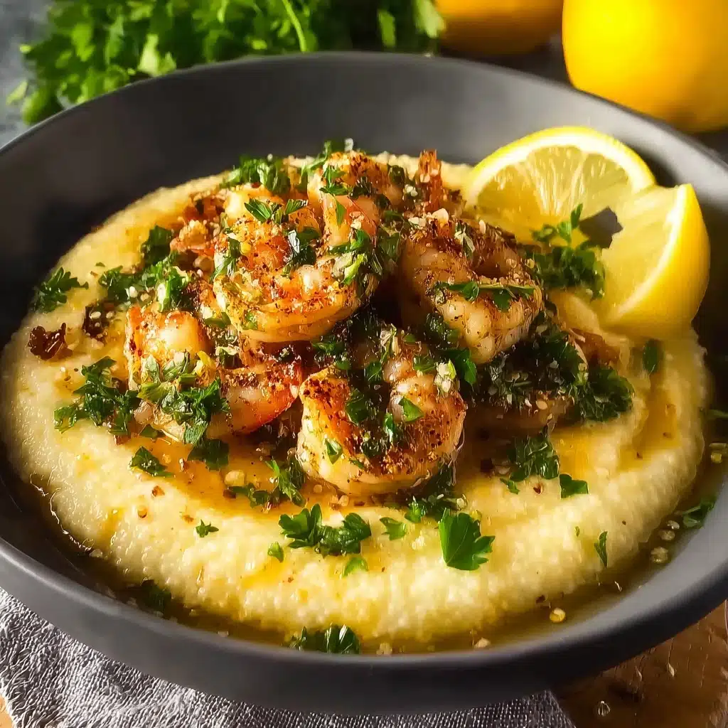 Southern Chicken Scampi with Creamy Parmesan Grits for Ultimate Comfort
 - Recipe Image