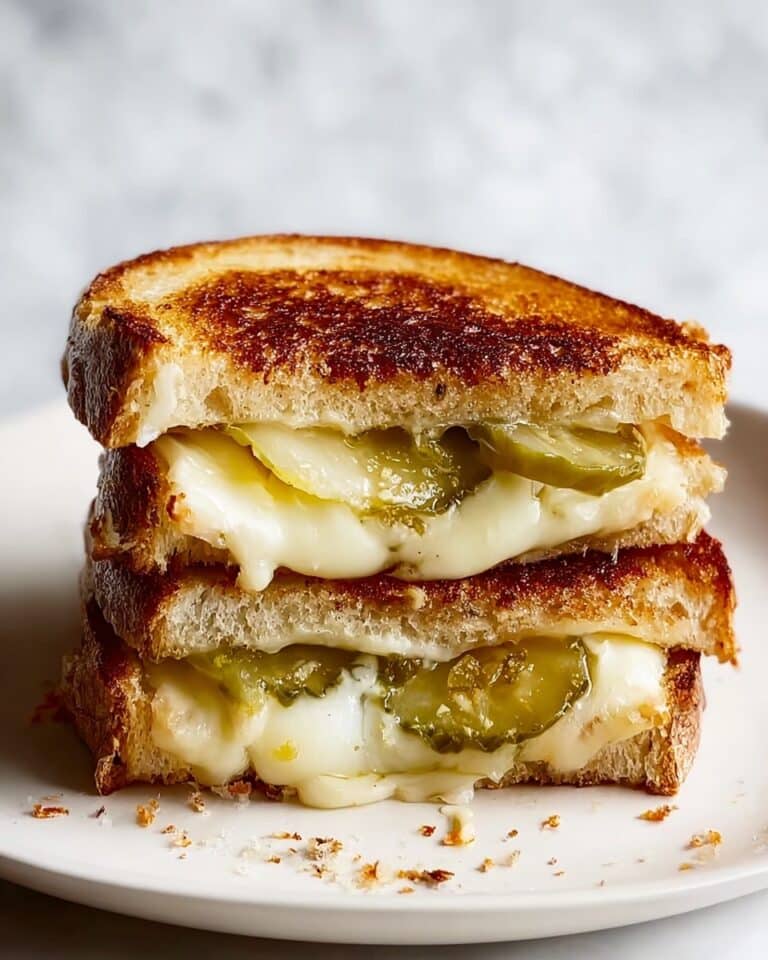 Crispy Dill Pickle Grilled Cheese Sandwich Recipe