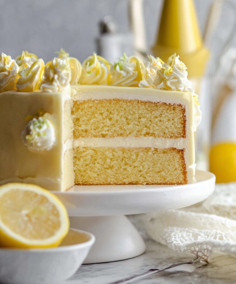 Lemon White Chocolate Cake Recipe