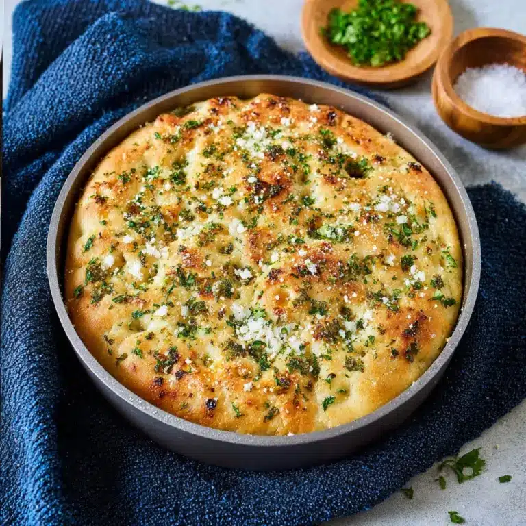 Garlic Parmesan Focaccia Bread Recipe