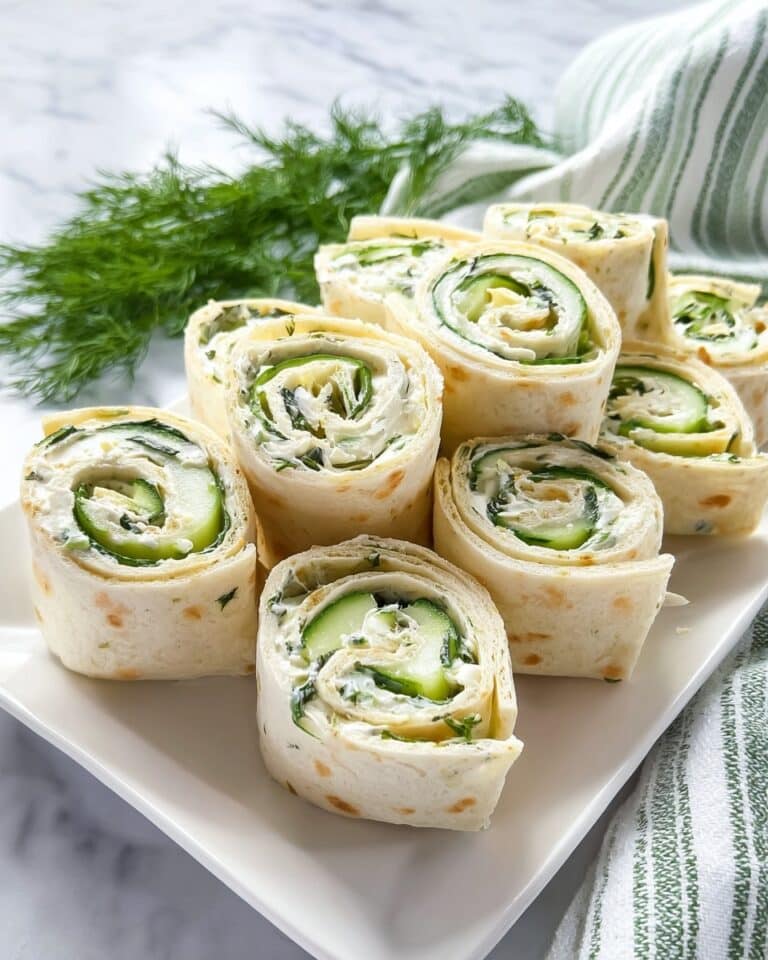 Light and Refreshing Cucumber Dill Pinwheels Recipe