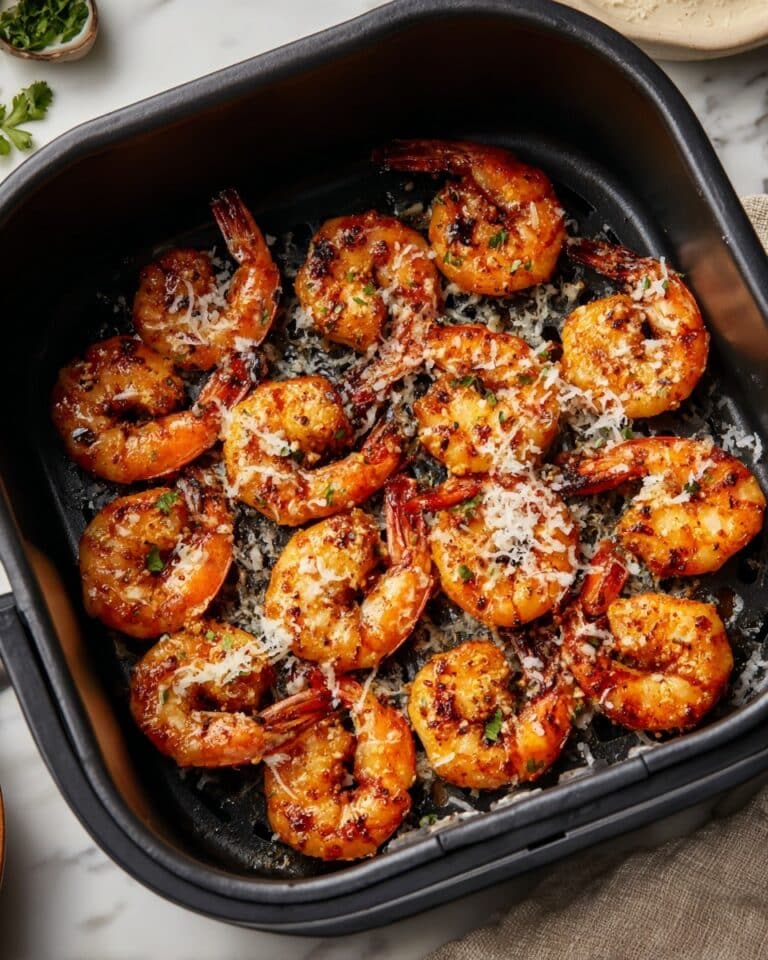 Air Fryer Garlic Parmesan Shrimp Recipe