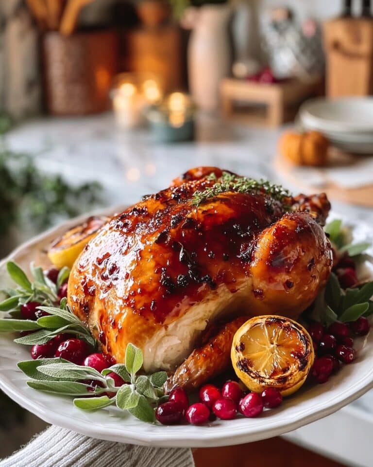 Cranberry Orange Glazed Turkey Recipe