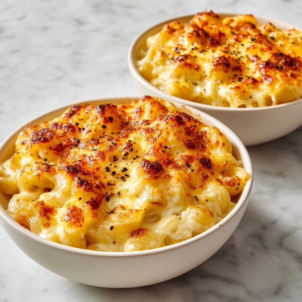 A spoon lifts a heap of creamy macaroni and cheese from a white bowl filled with tightly packed elbow pasta coated in melted, light yellow cheese. The thick, smooth cheese sauce stretches in long strings from the spoon back to the bowl, showing a rich, gooey texture. The elbow macaroni pieces are small and plump with a glossy, creamy surface. The background features a soft, white marbled texture. Photo taken with an iphone --ar 4:5 --v 7
