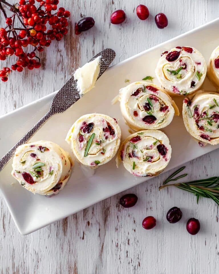 Cranberry Feta Pinwheels Recipe