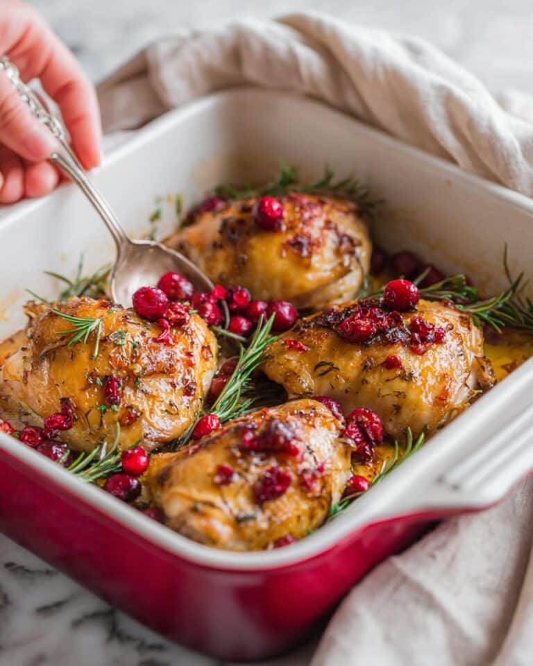 One-Pan Cranberry Rosemary Chicken Recipe