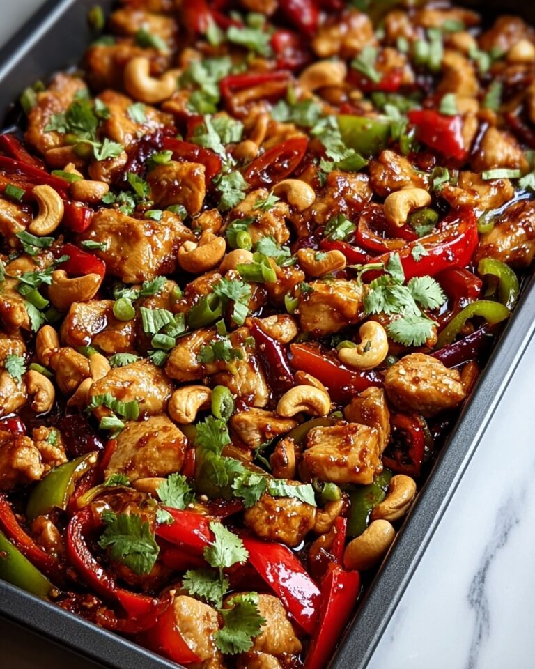 Easy Sheet Pan Cashew Chicken Recipe