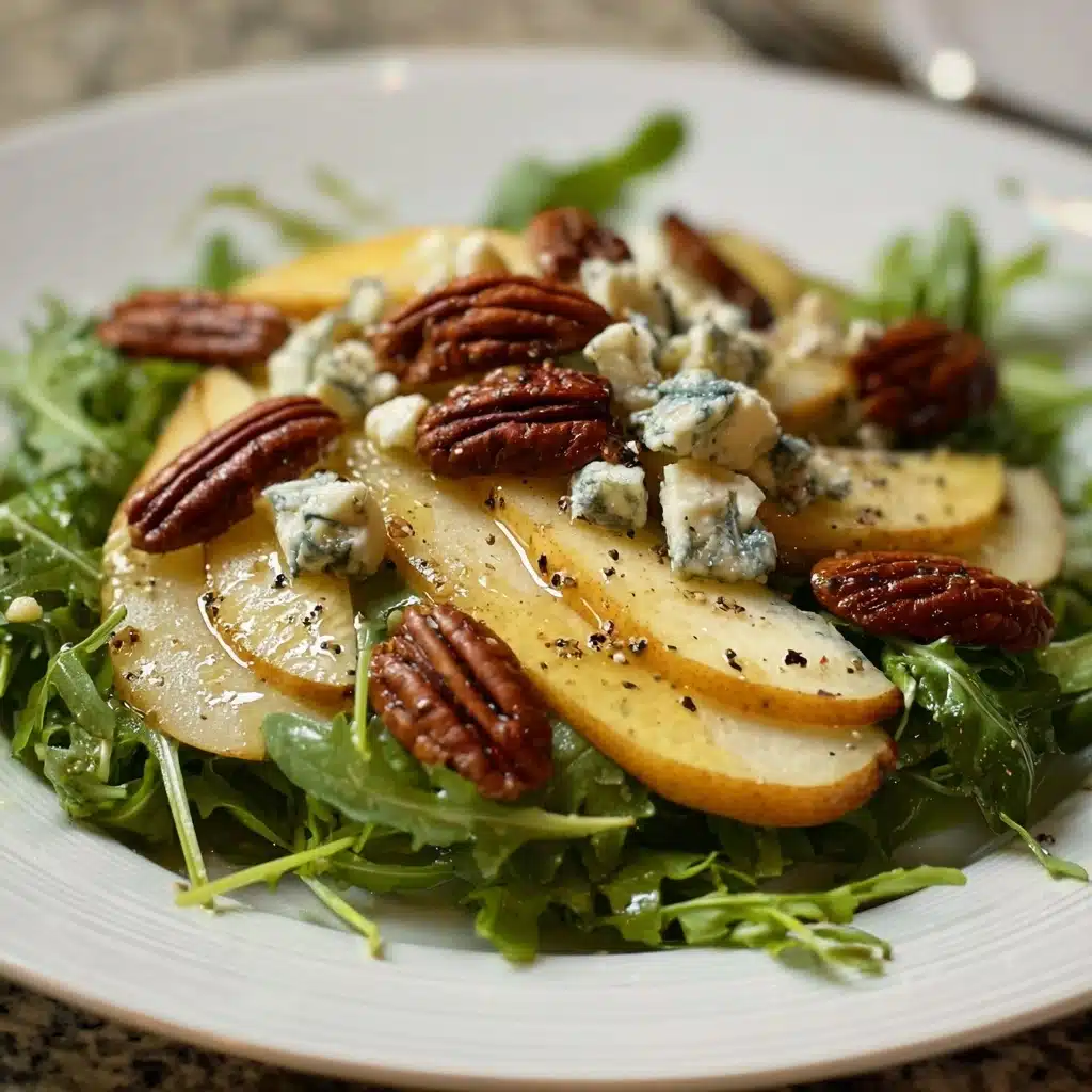 Pear and Arugula Salad with Gorgonzola, Candied Pecans, and Lemon-Honey Vinaigrette
 - Recipe Image