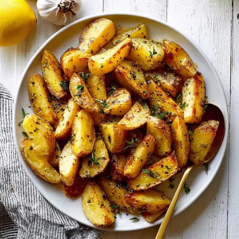 Greek-Style Lemon Potatoes with Garlic & Oregano | Crispy & Flavorful!