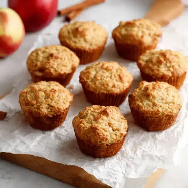 Healthy Apple Cinnamon Oat Muffins Recipe