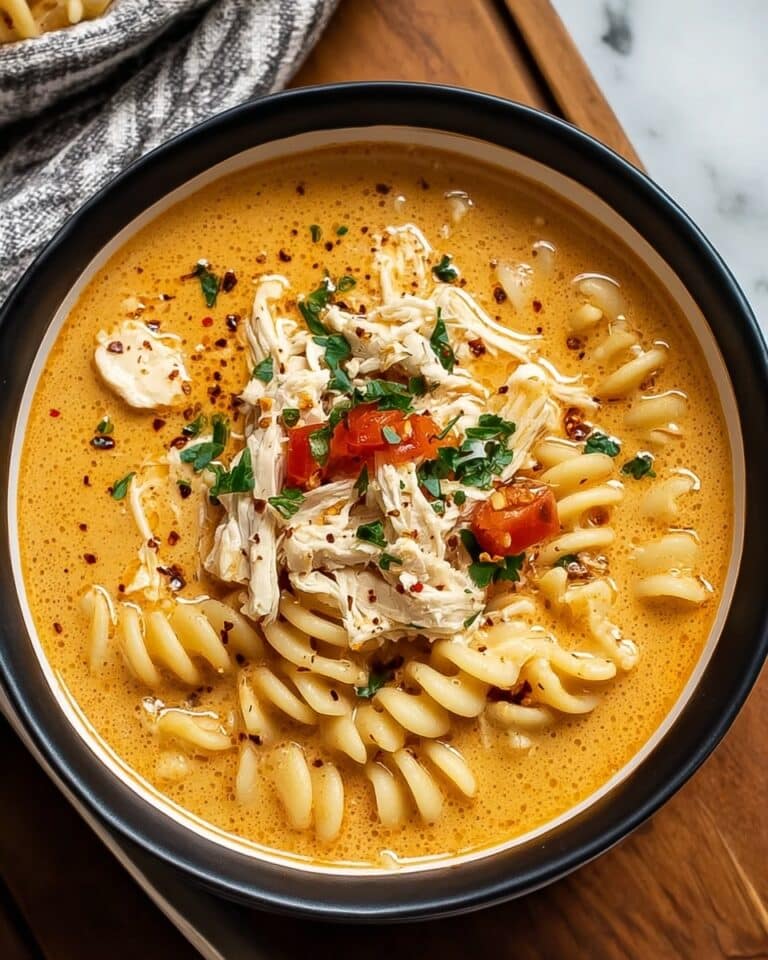 Creamy Cajun Chicken Pasta Soup Recipe
