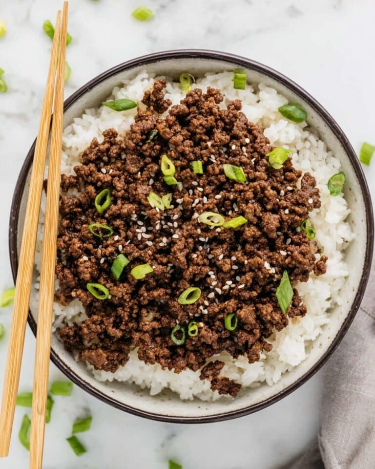 Delicious Korean Ground Beef Bowl (Quick & Easy) Recipe