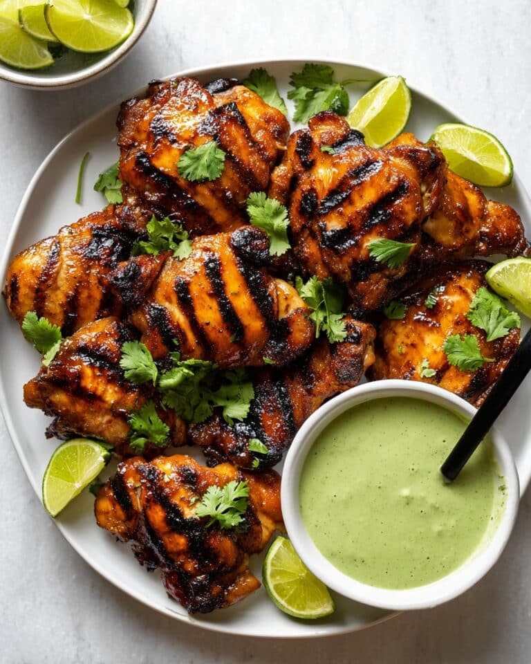 Peruvian-Style Grilled Chicken With Green Sauce Recipe