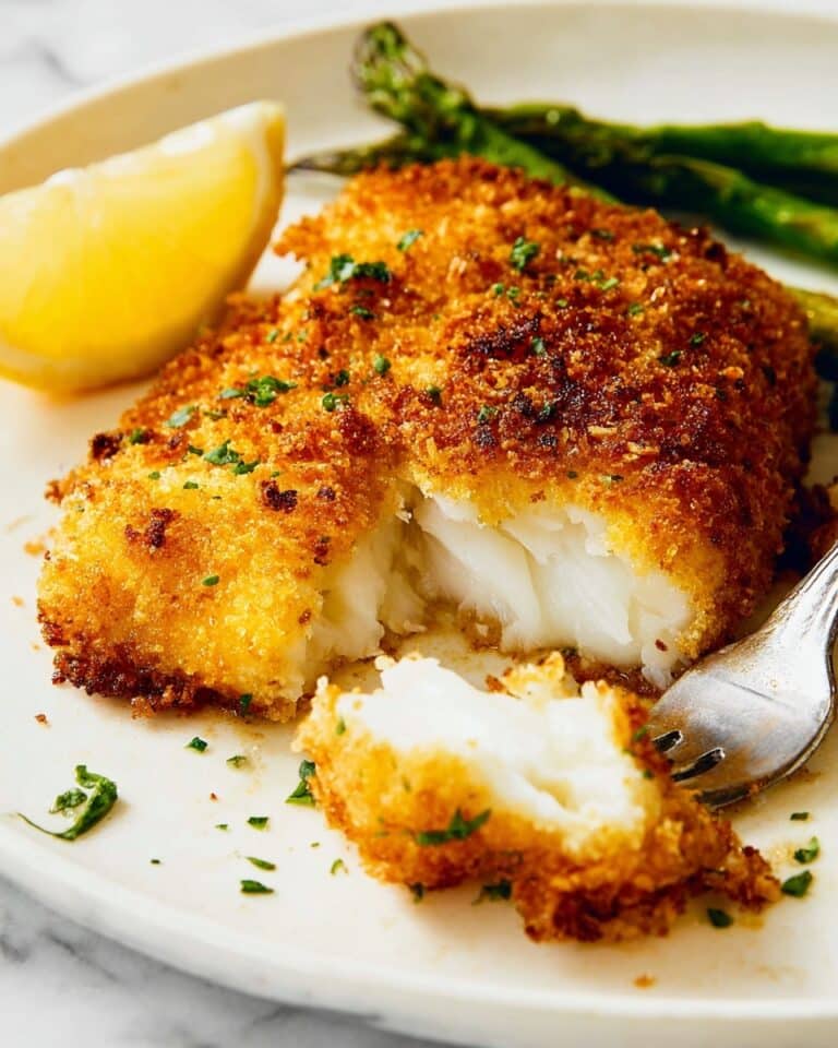 Crispy Air Fryer Parmesan Crusted Cod Recipe