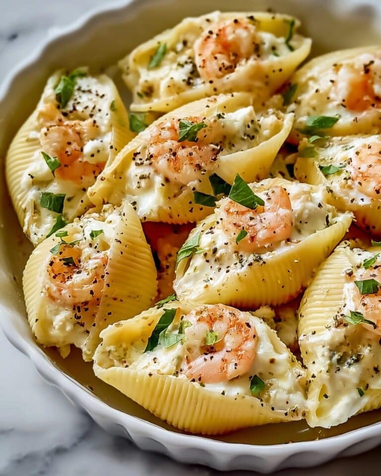 Creamy Seafood Stuffed Shells Recipe