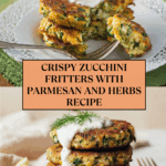 Healthy Zucchini Fritters Side Dish Recipe