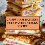 Crispy Ham & Cheese Puff Pastry Stacks Recipe