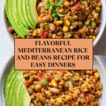 Healthy Mediterranean Rice and Beans Recipe