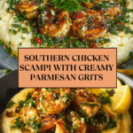 Southern Chicken Scampi with Creamy Parmesan Grits for Ultimate Comfort