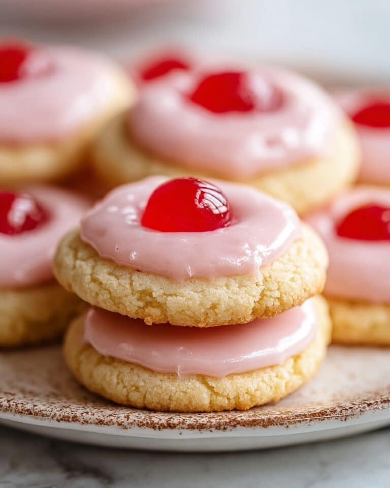 Almond Cherry Cookies with Cherry Frosting Recipe