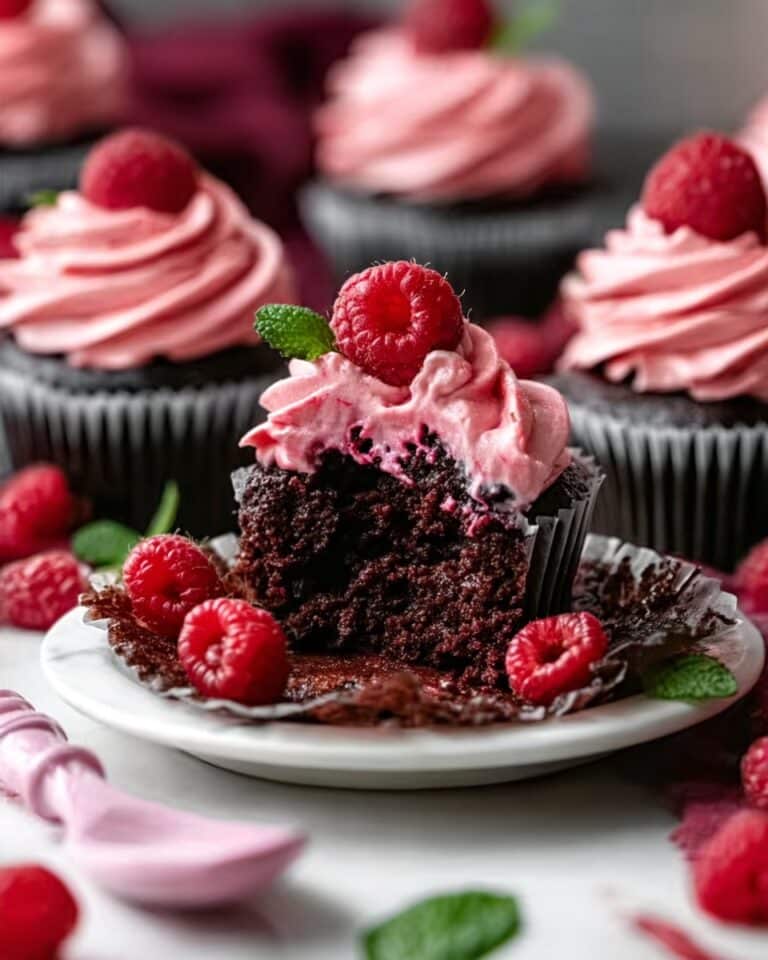Decadent Raspberry Chocolate Lava Cupcakes Recipe
