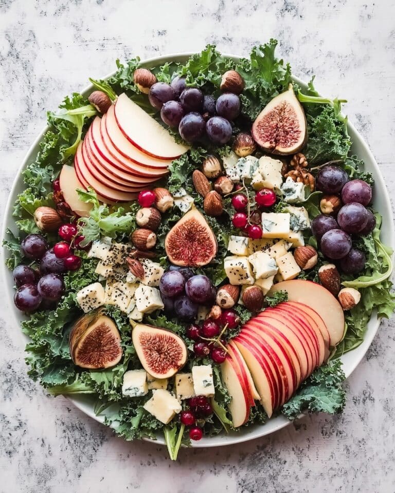 Kale and Fall Fruit Salad with Cider Poppy Seed Dressing Recipe