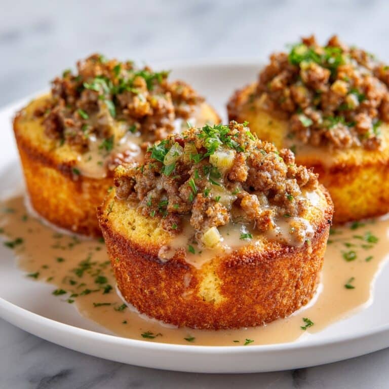 Gravy-Stuffed Stuffing Muffins Recipe