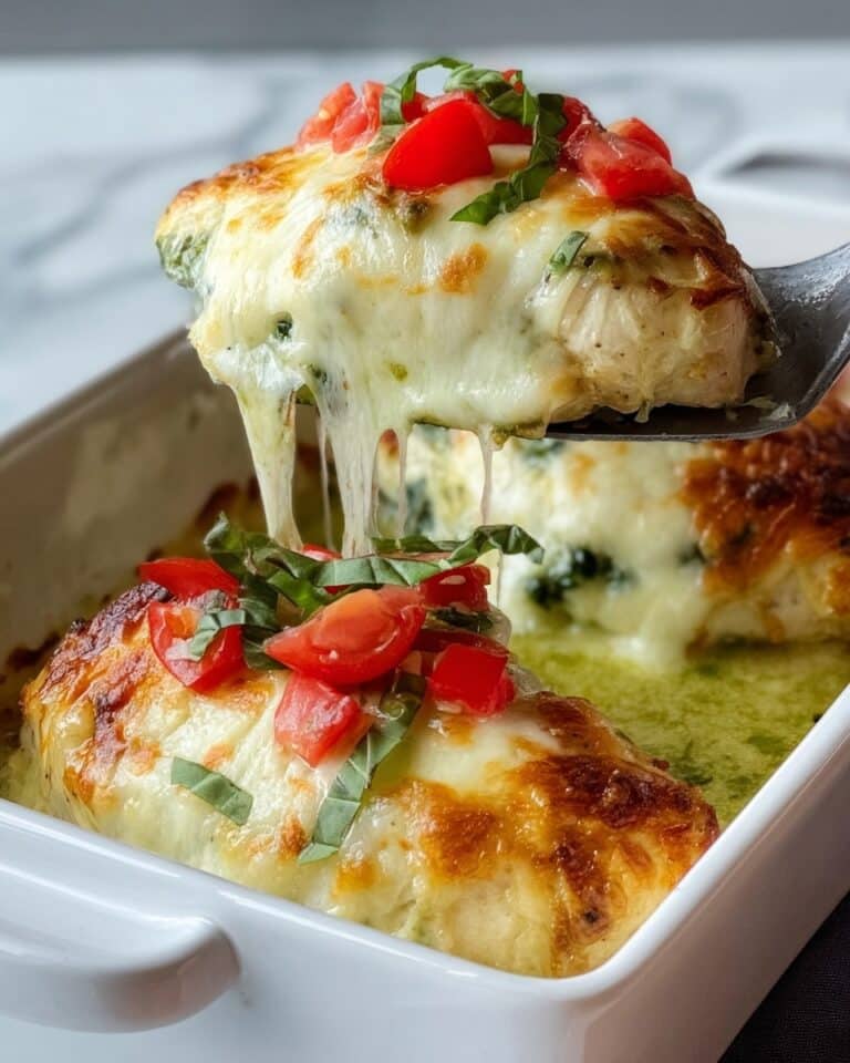 Creamy Pesto Baked Chicken Recipe