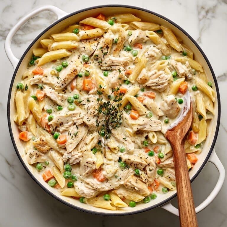 Creamy Chicken Pot Pie Pasta Recipe