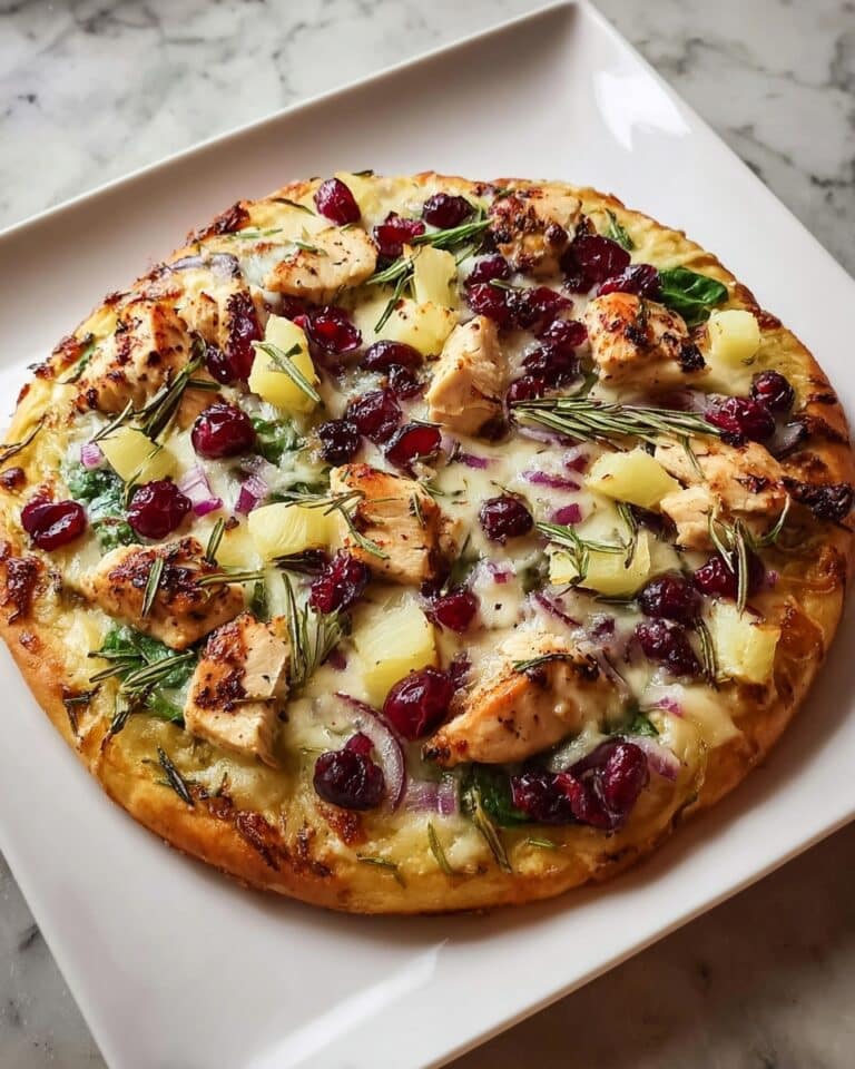 Cranberry Chicken & Brie Pizza Recipe