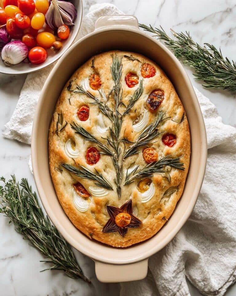 Christmas Tree Focaccia Recipe