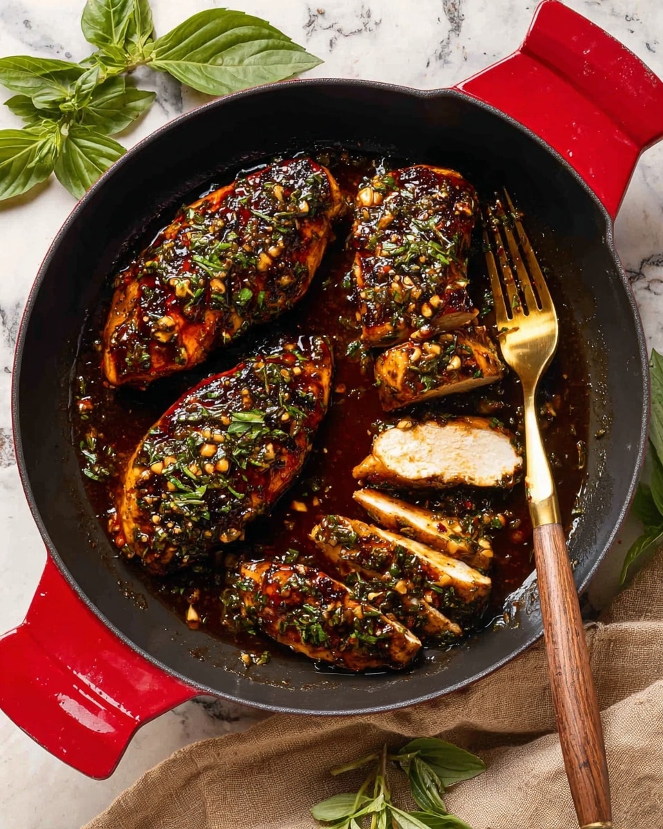 A large silver mixing bowl is held by a pair of woman's hands with orange painted nails, resting on a white marbled surface. Inside the bowl, there are several pieces of chicken coated in a thick, dark red and brown spice mix with visible herbs and chili flakes, giving the chicken a textured and richly seasoned look. The chicken pieces are layered unevenly, showing their moist and marinated texture. photo taken with an iphone --ar 4:5 --v 7
