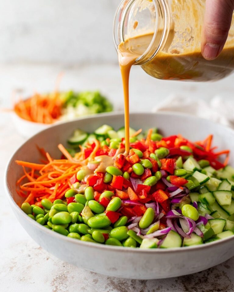Chickpea Edamame Salad with Ginger Sesame Vinaigrette Recipe