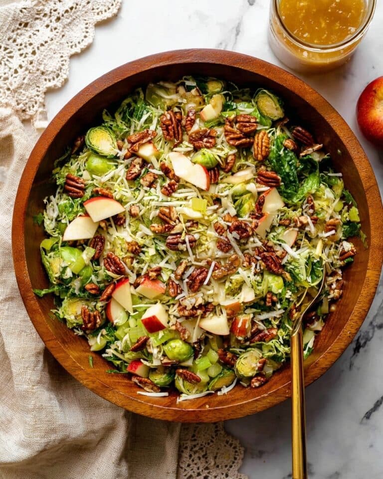 Brussels Salad with Pear and Pecans Recipe