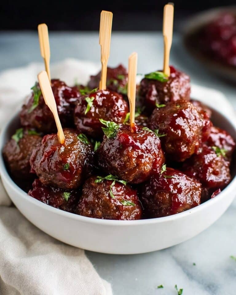 Quick Christmas Cranberry Meatballs for Festive Gatherings Recipe